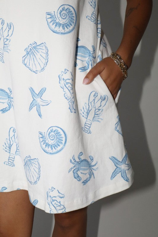 Coastal Summer Mini Dress