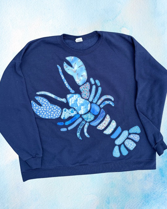 Blue Patchwork Lobster