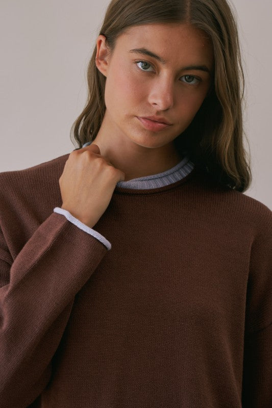 Mallory Rolled Sweater
