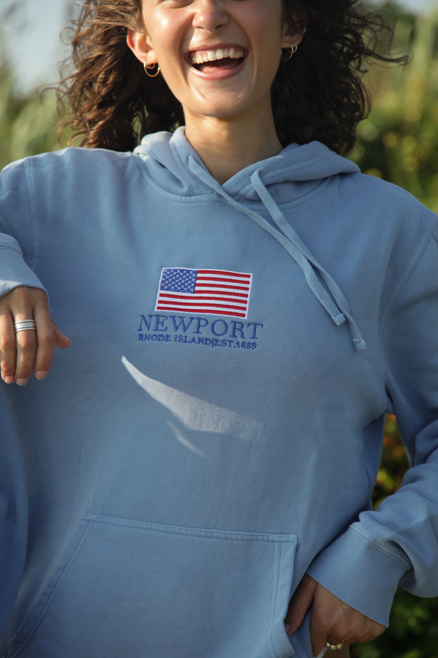 Newport American Flag Hoodie