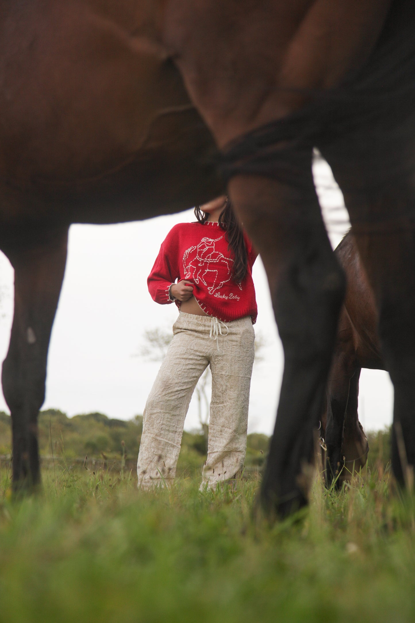 Lucky Baby Stitched Sweater