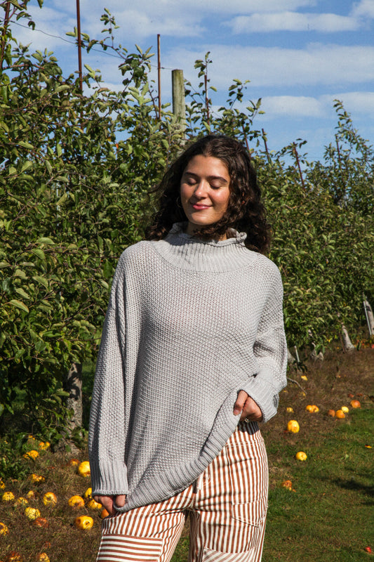 Lorelai Slate Mockneck Sweater