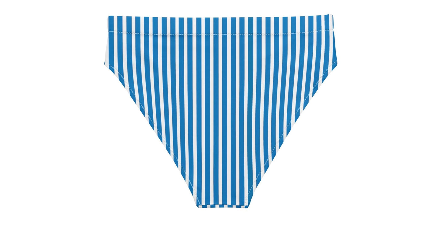 Fourth of July Striped High Waisted Bottom