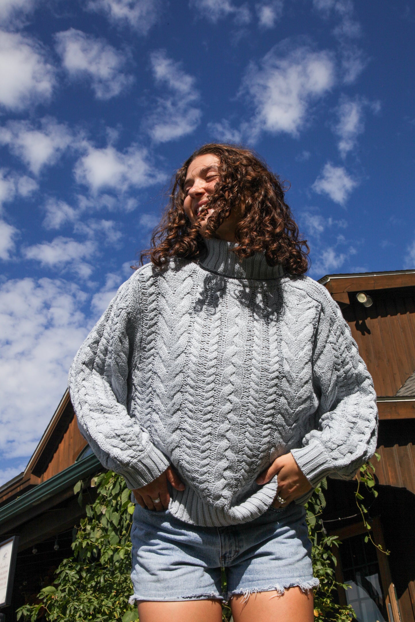 Gilmore Slate Turtleneck