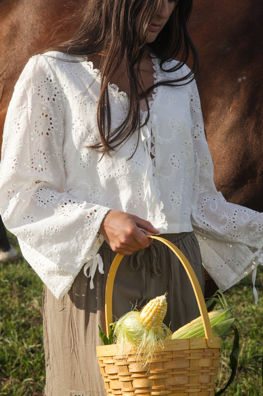 Tracey Eyelet Top
