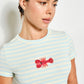 Mint Lobster Beaded Tee