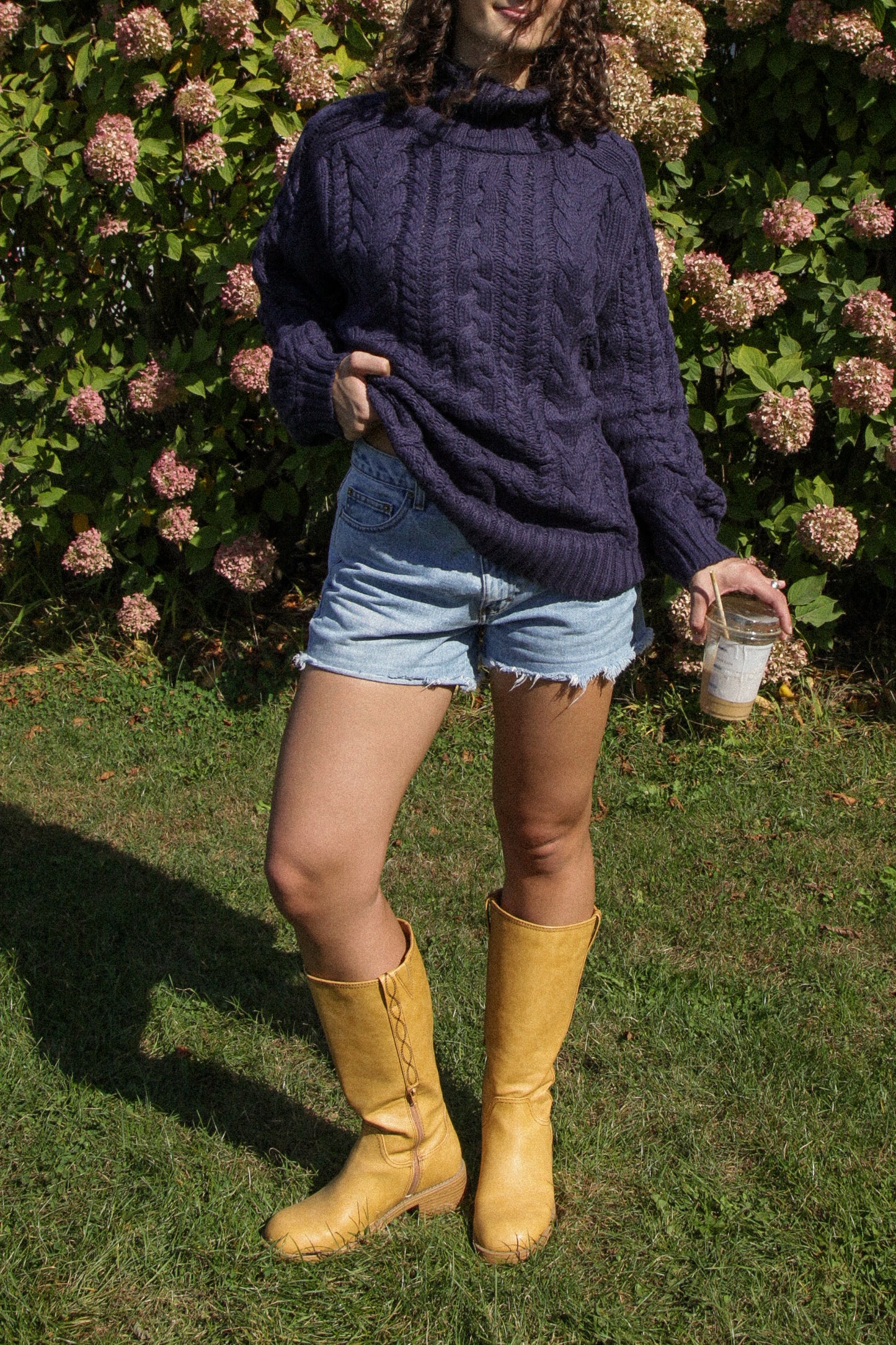 Gilmore Navy Turtleneck