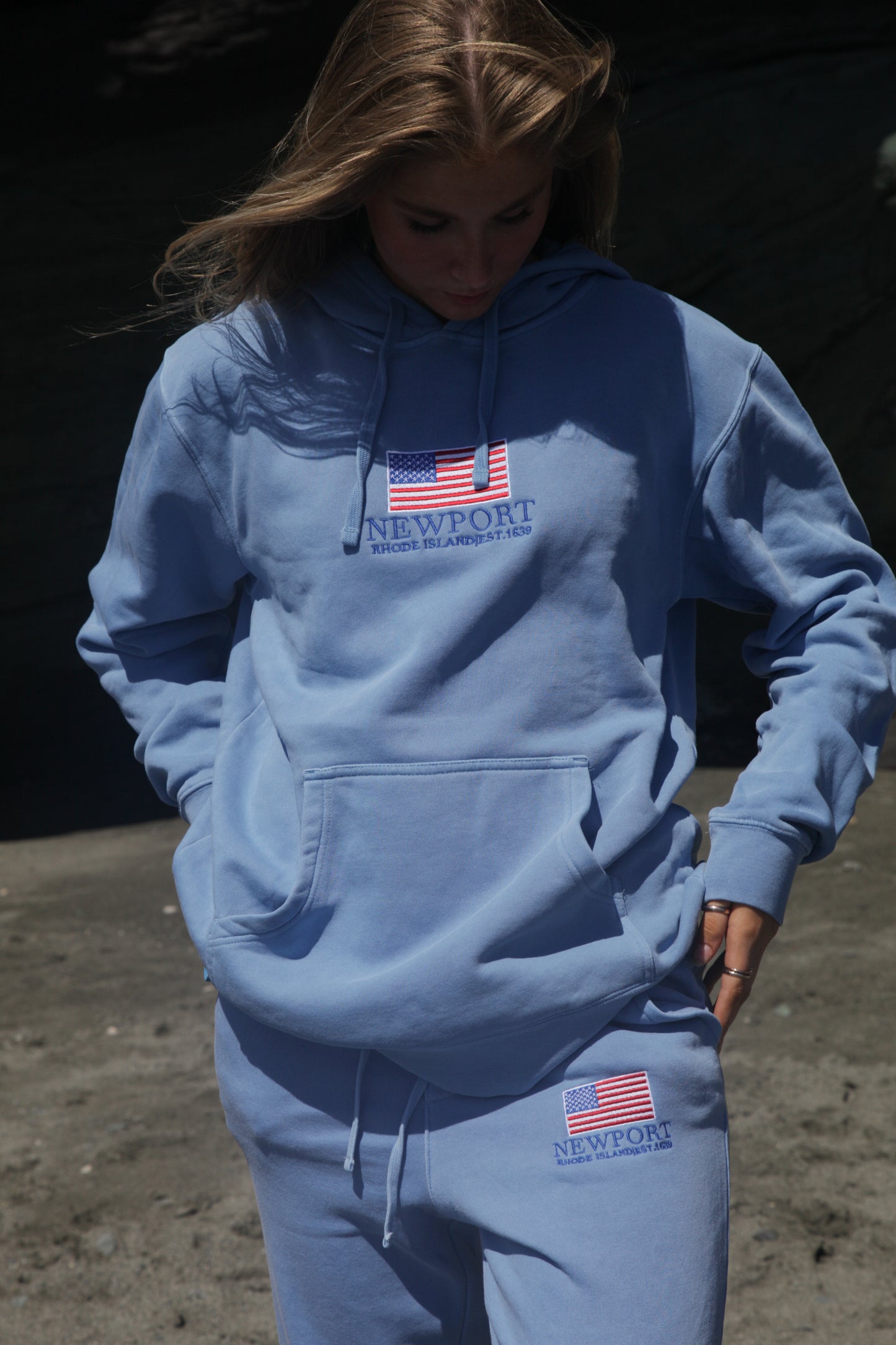 Newport American Flag Hoodie