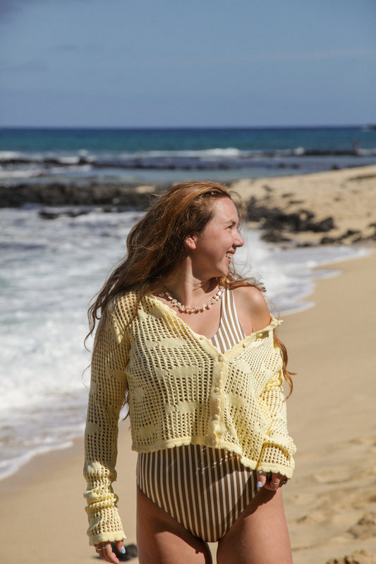 PREORDER Striped Coconut One Piece