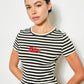 Black Lobster Beaded Tee