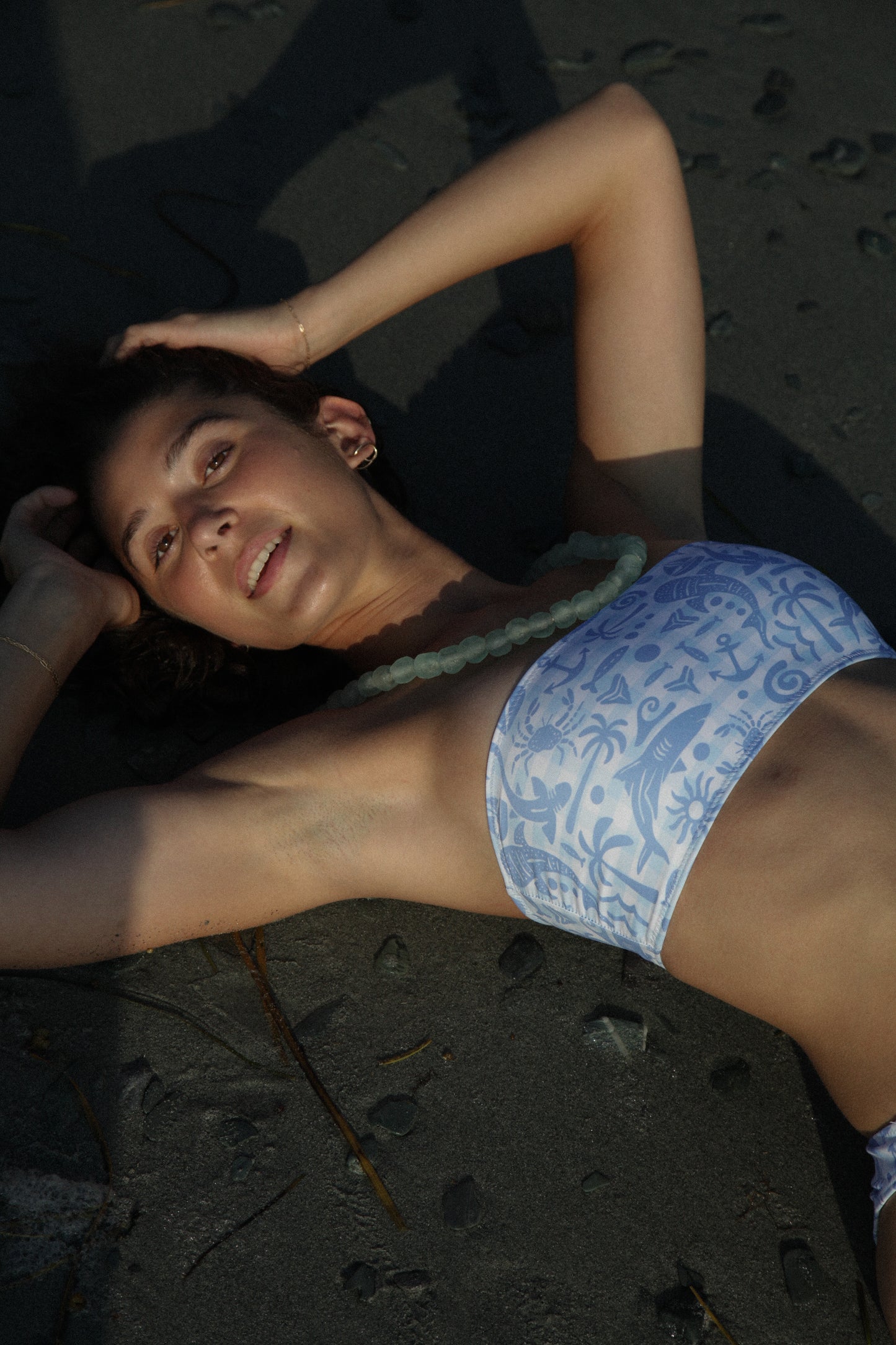 Shark Week Bandeau Top