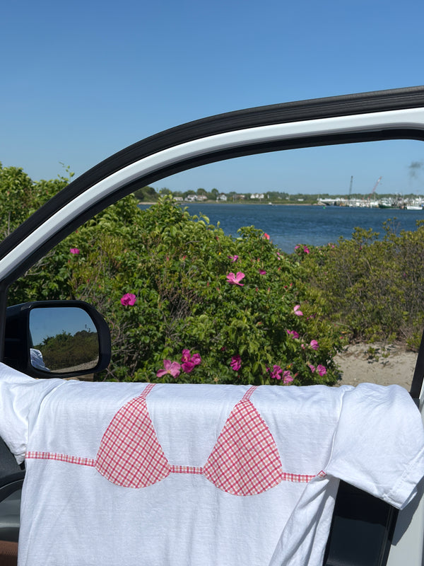 Strawberry Plaid Kini Tee