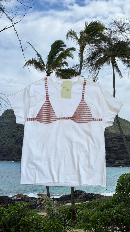 Striped Cherry Kini Tee