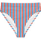 Fourth of July Striped High Waisted Bottom