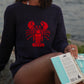 Navy Lobster Sweater
