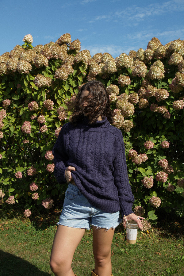 Gilmore Navy Turtleneck