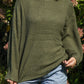 Lorelai Olive Mockneck Sweater