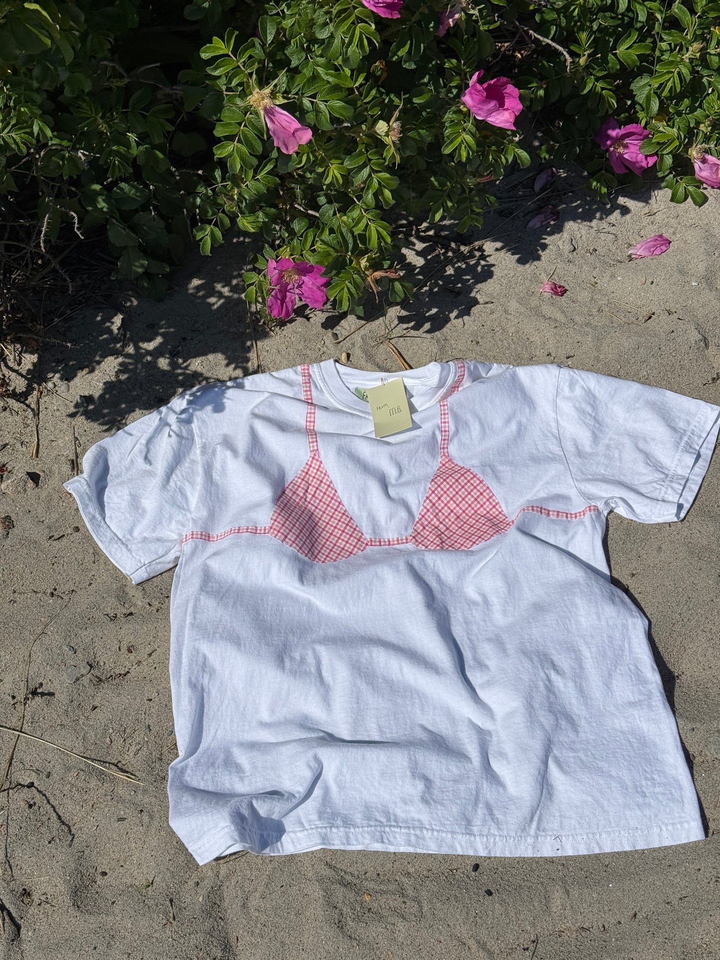 Strawberry Plaid Kini Tee
