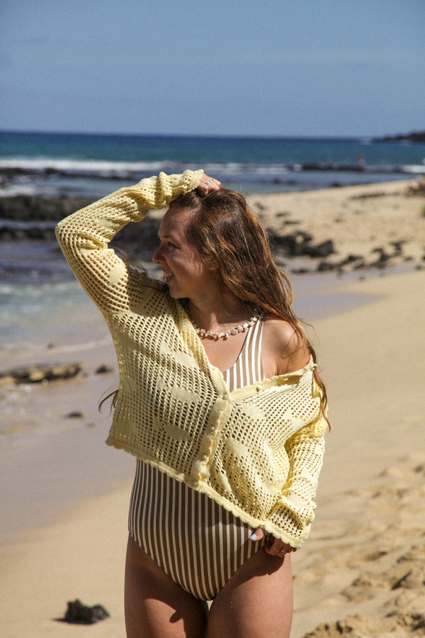 PREORDER Striped Coconut One Piece