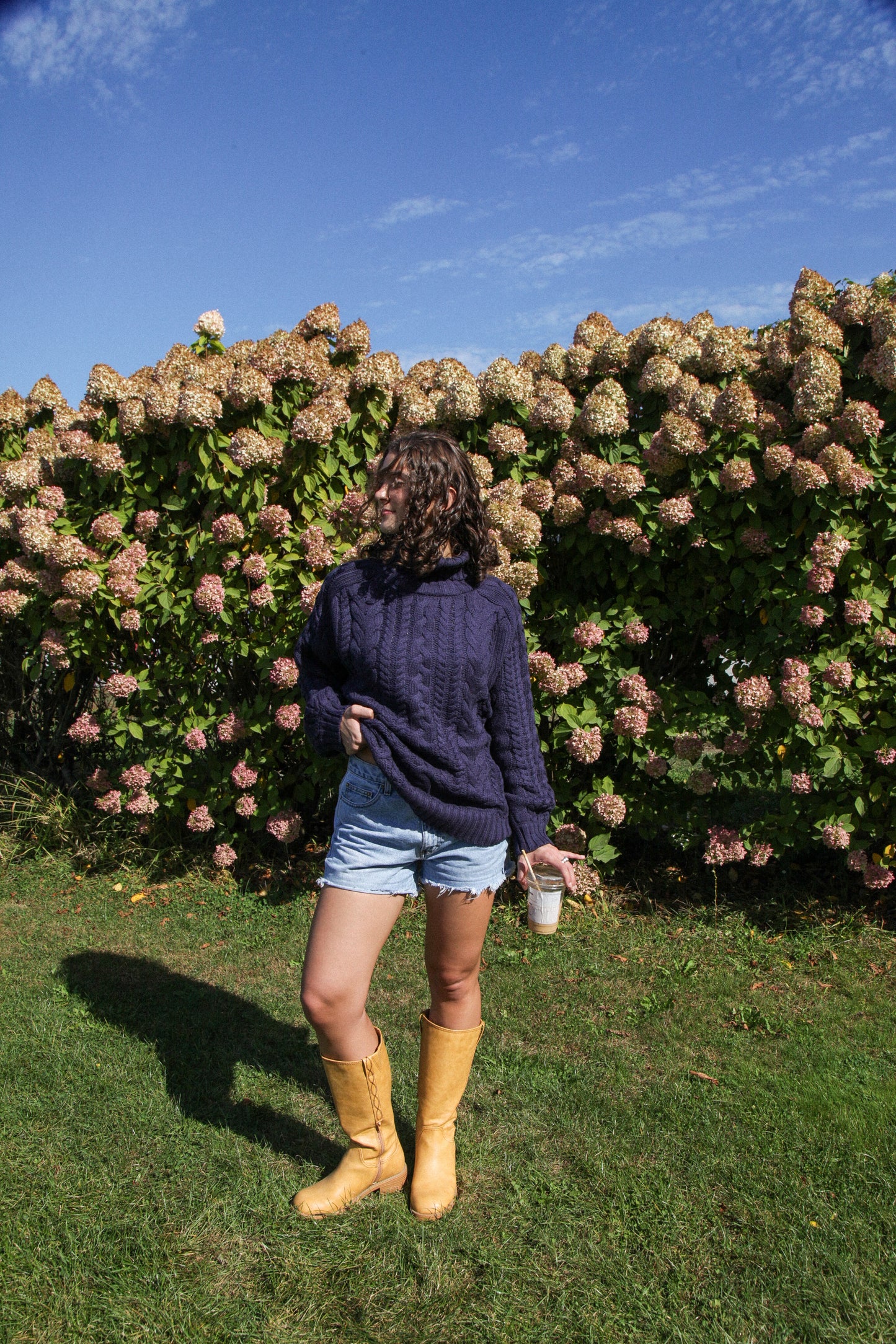 Gilmore Navy Turtleneck