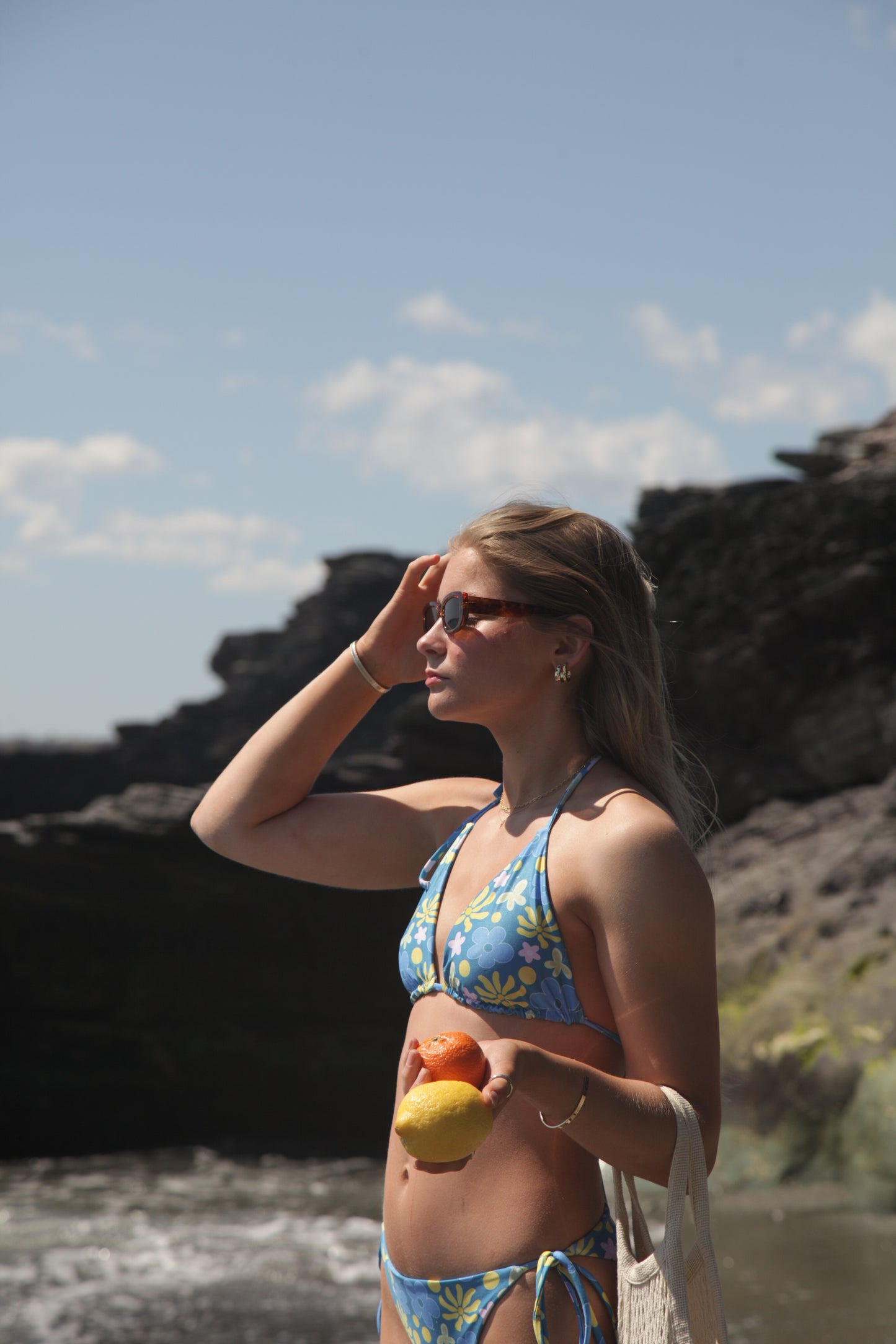 Summer Citrus Kini Top