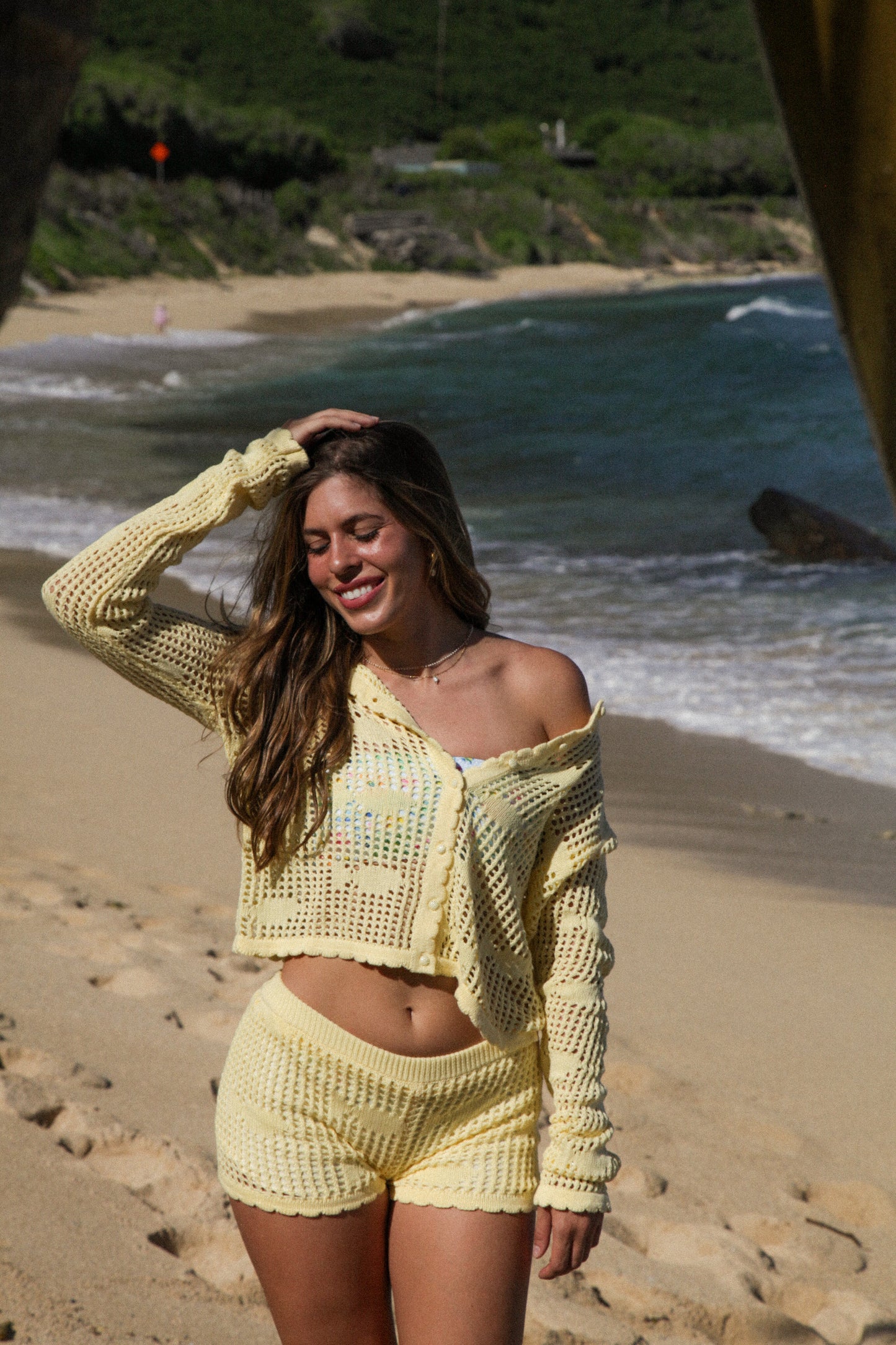 Butter Fish Knit Shorts