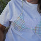 Summer plaid Kini Tee