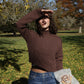 Toasted Cinnamon Mockneck Sweater