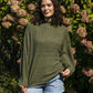 Lorelai Olive Mockneck Sweater