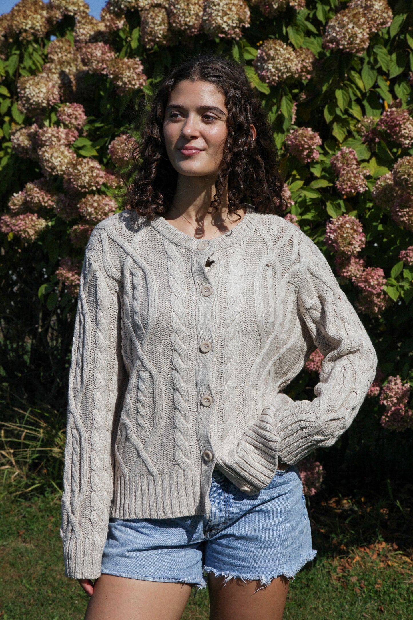 Rory Oatmeal Cardigan