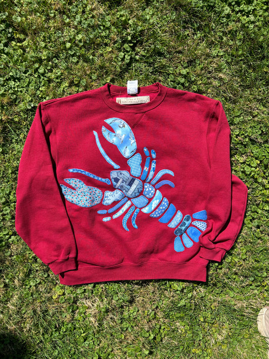 Blue Patchwork Lobster Crew
