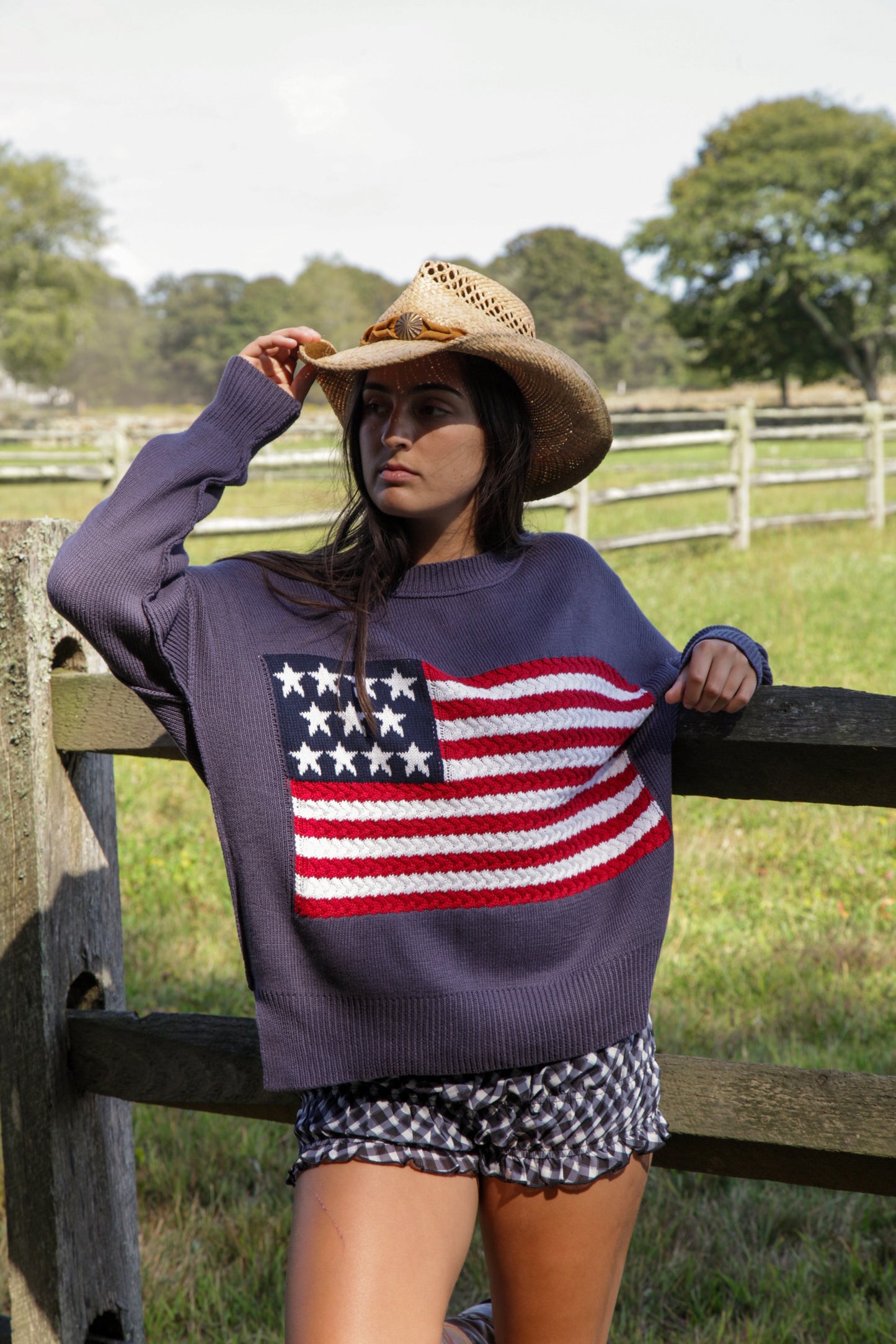 Freedom Flag Knit Sweater