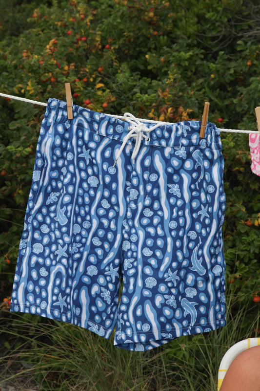 Shark Week Swim Trunks