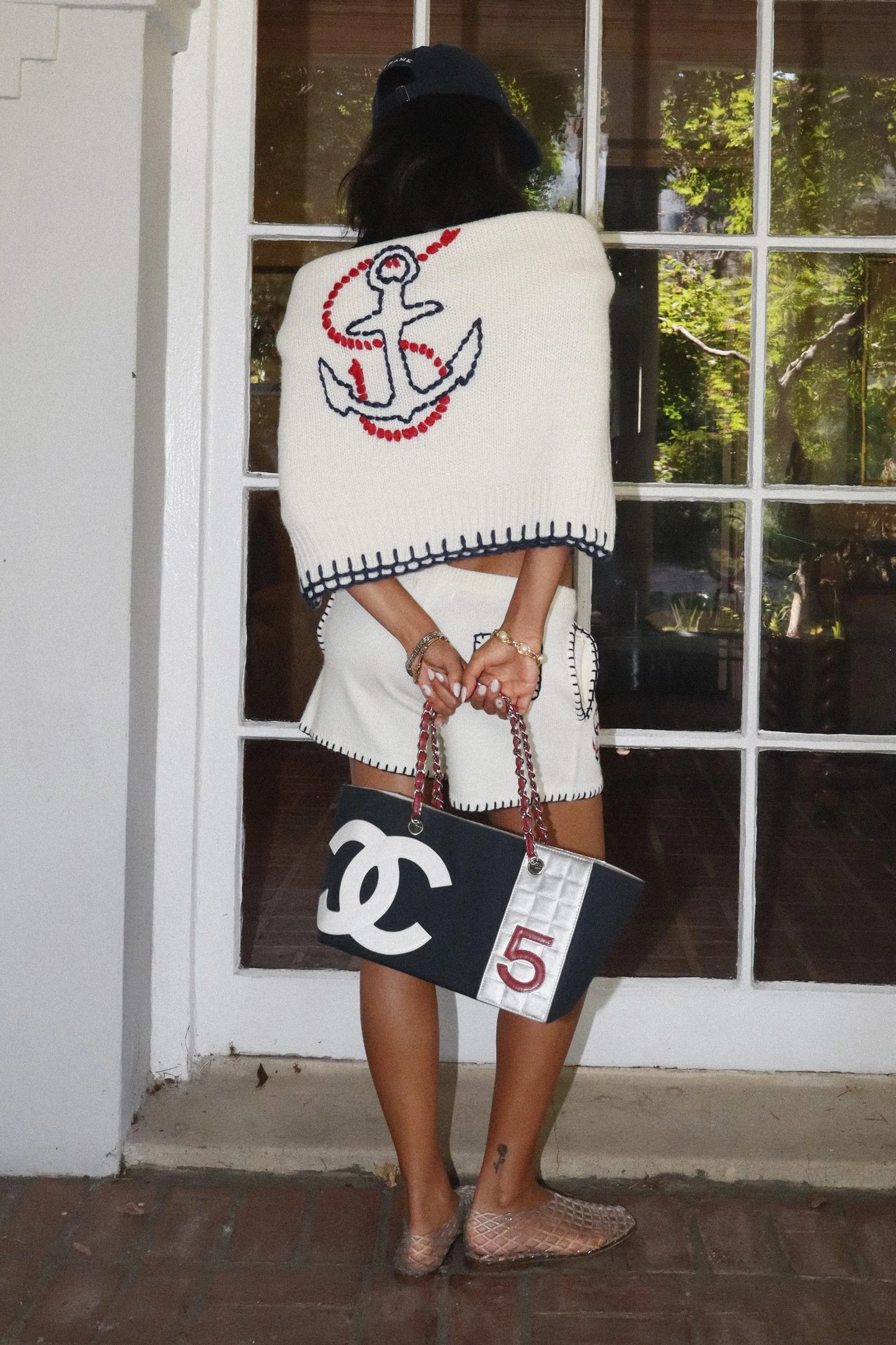 Stitched Anchor Knit Sweater