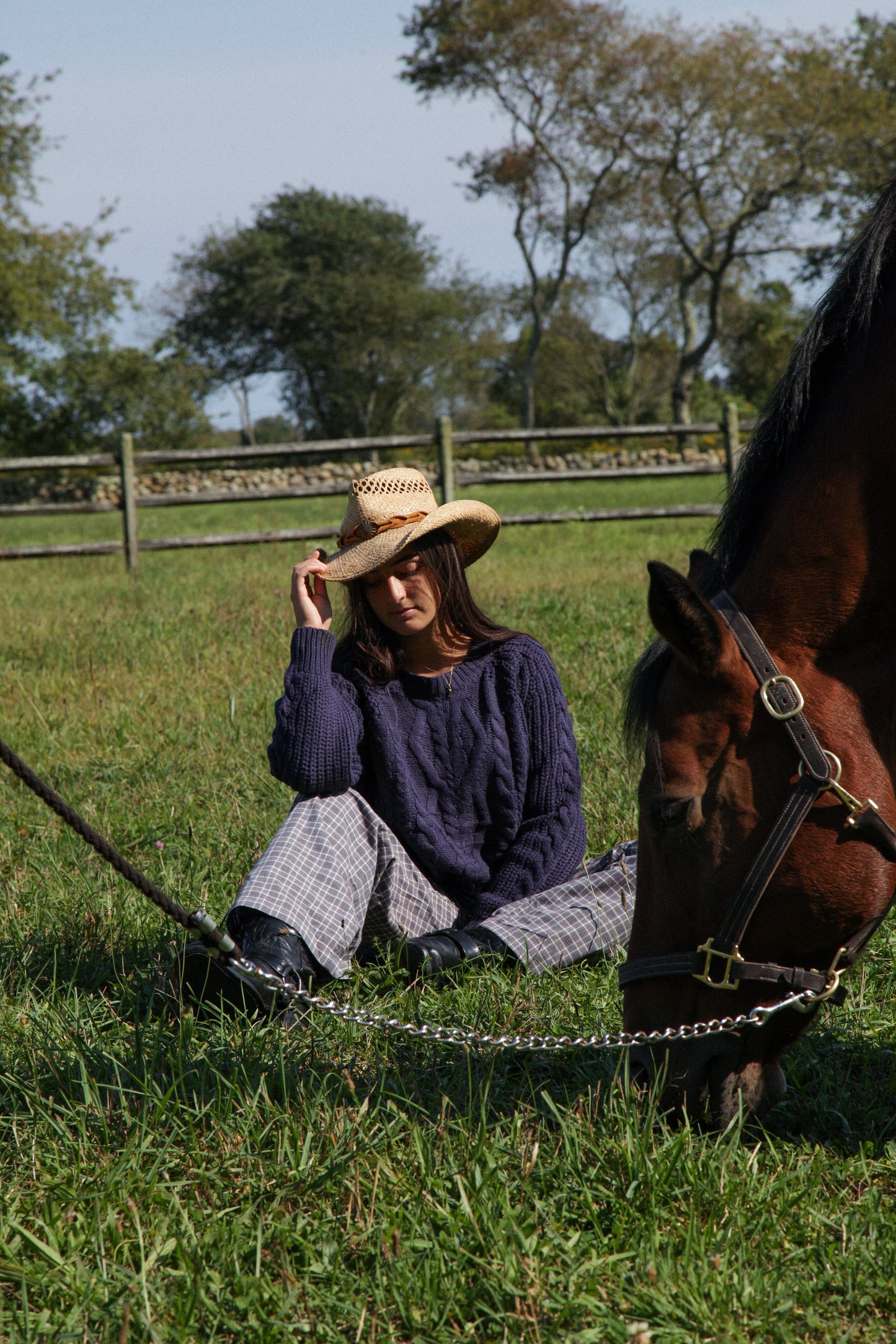 Cowboy Cropped Sweater