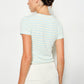 Mint Lobster Beaded Tee