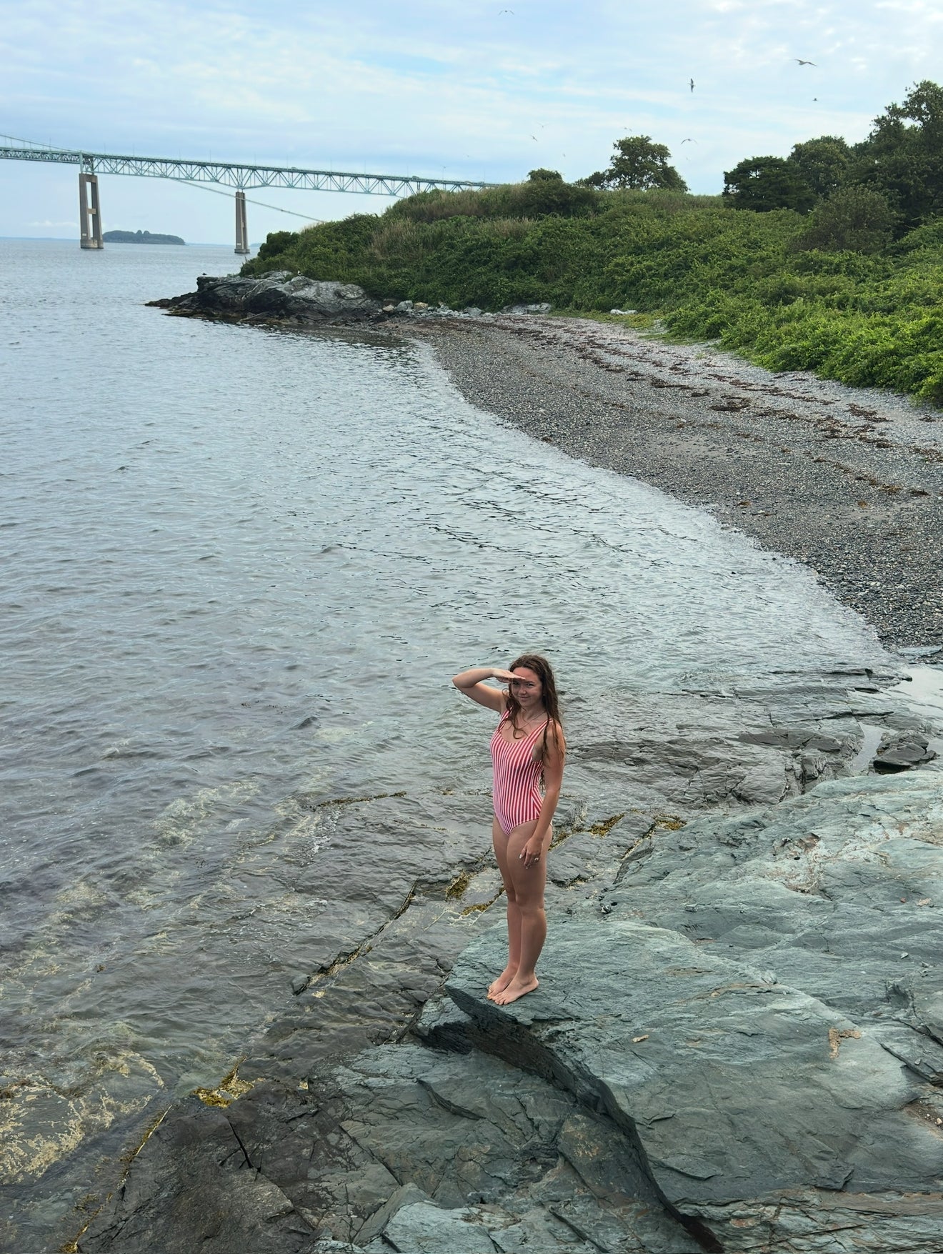 Fourth of July Striped One Piece