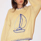 Stitched Sailboat Sweater