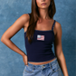 American Flag Patchwork Tank