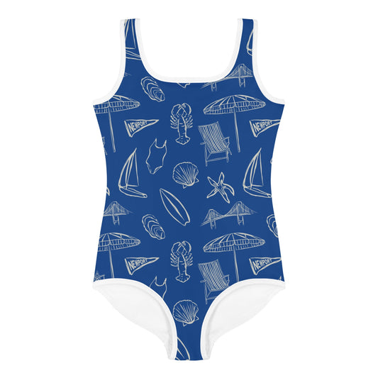 The Newport Beach Club Kids One Piece Swim Suit